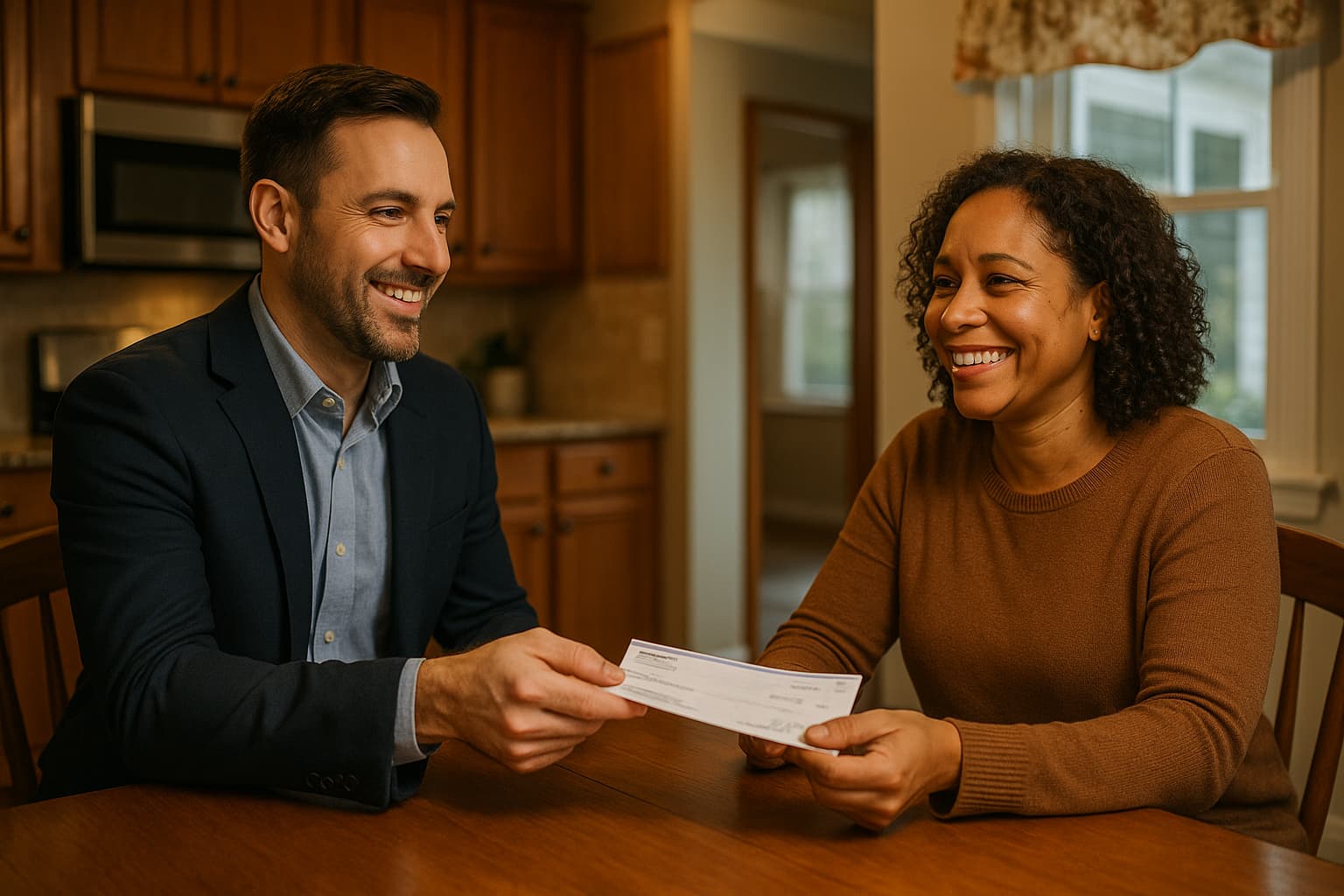 Keystone Cash buyer meeting a homeowner